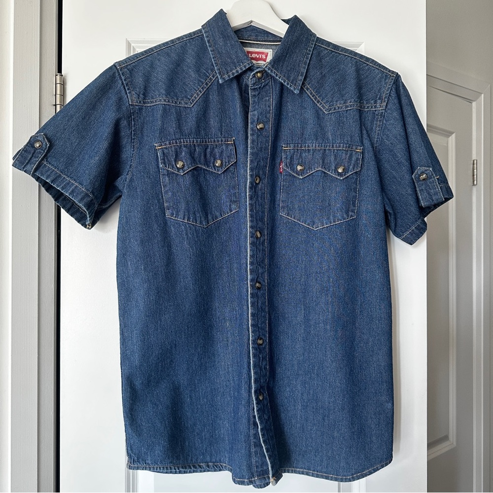 Levi's Blue Denim Men's S/S Shirt